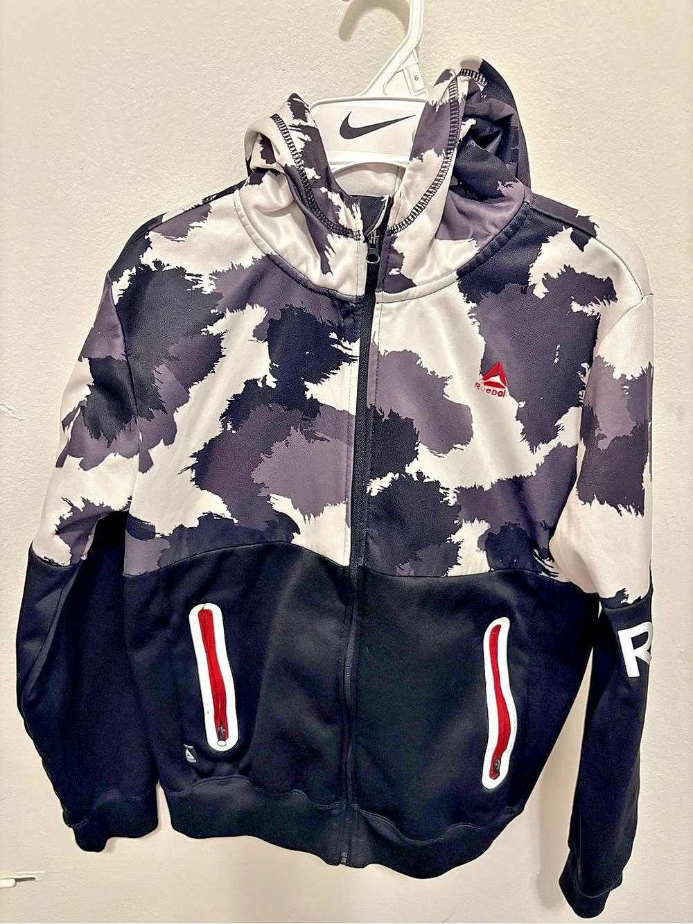 Reebok Girls XL Abstract Zip Hoodie Jacket